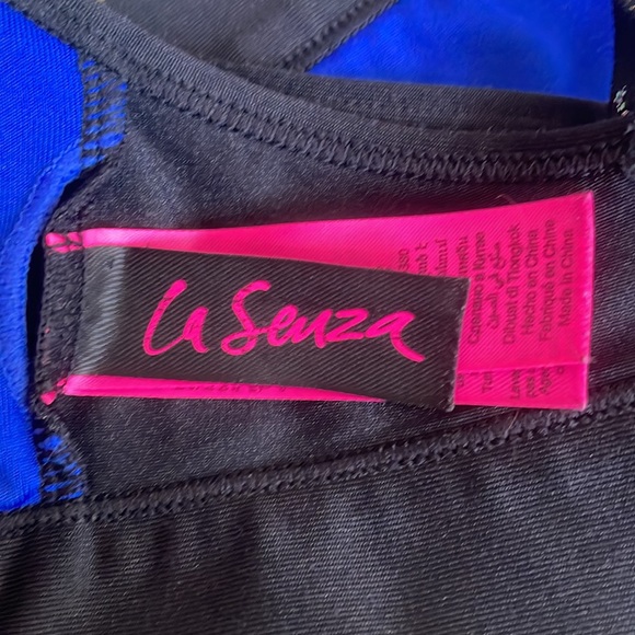 La Senza Sports Bra Medium Blue Black - Picture 5 of 7